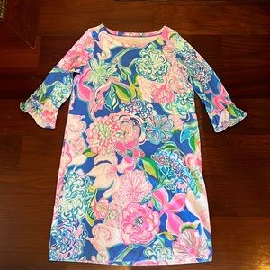 Lilly Pulitzer Floral 3/4 Sleeve Dress 🌸
